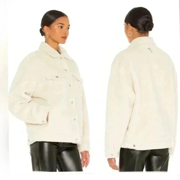 Anine Bing Rory Jacket in Cream New With Tag - Picture 2 of 9